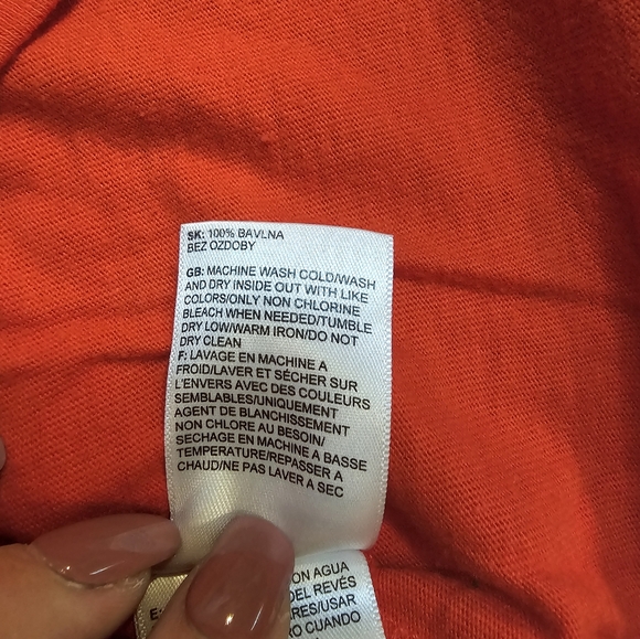 Northface Extreme Men's 2XL SS Tee Orange & Blue - Picture 6 of 9